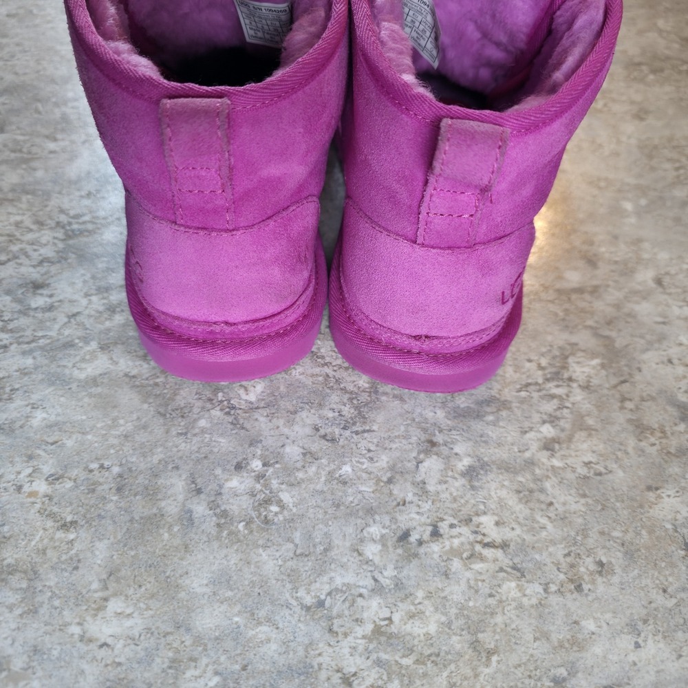 Ugg Neumel Chukka Boot Pink Sherpa Lined Women's Boots Pull On Size 8 - Picture 9 of 11